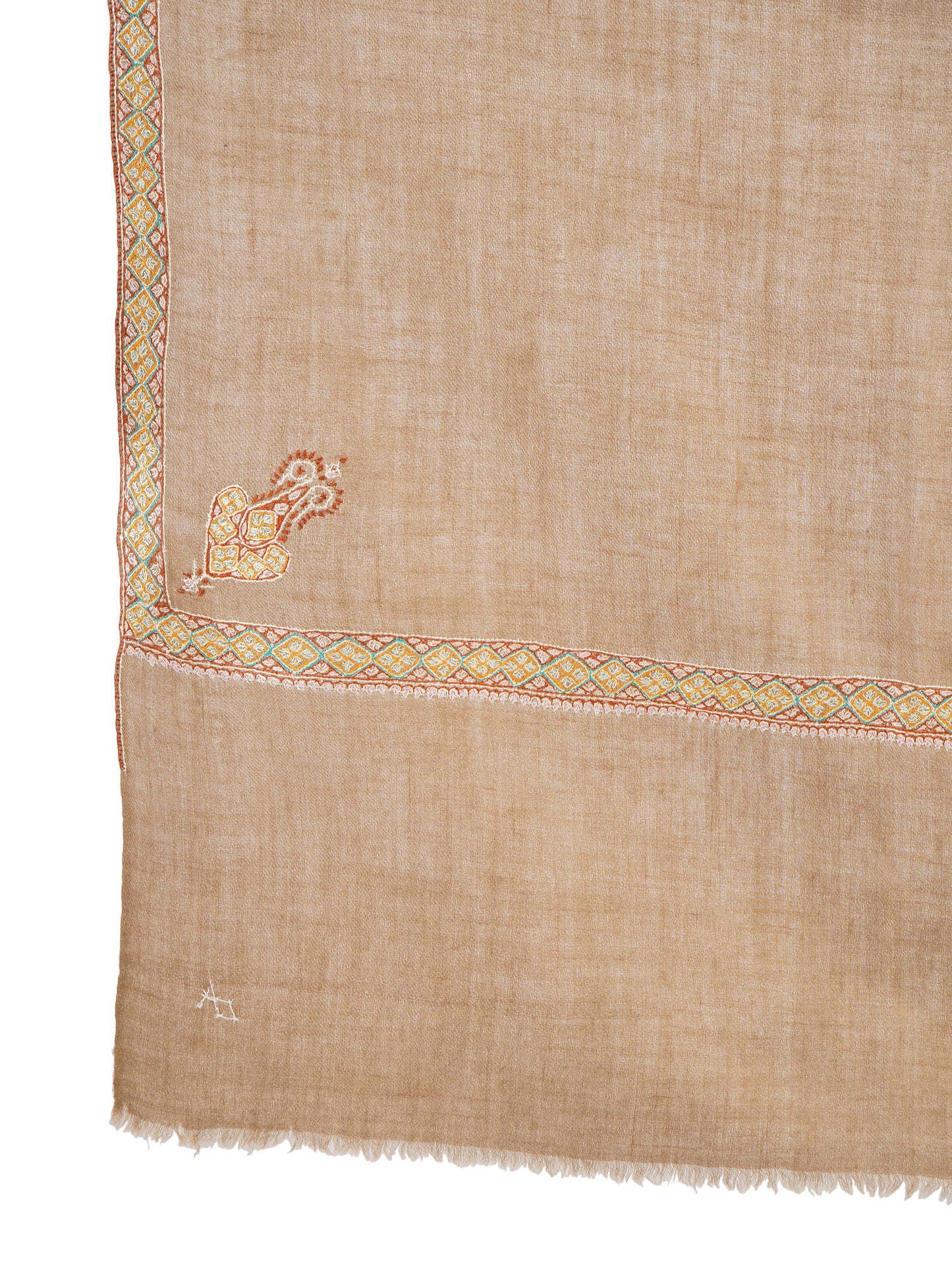 Exquisite Pure Pashmina Shawl by Pashwrap - Ultimate Luxury & Elegance - Natural