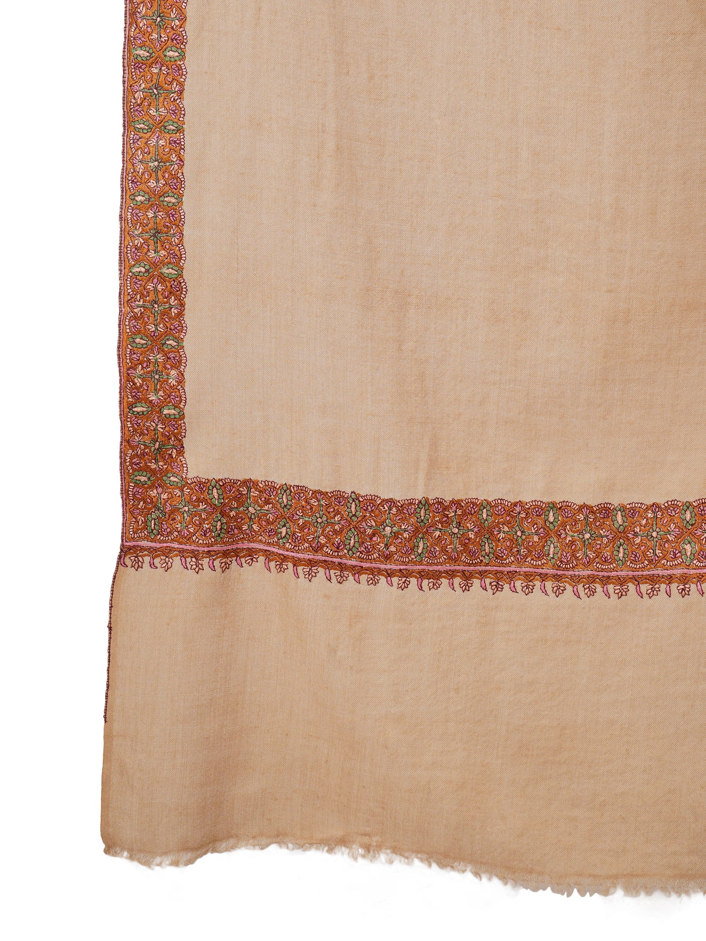 Luxury Pashmina Shawl: Handcrafted Elegance and Comfort - Natural Toosh