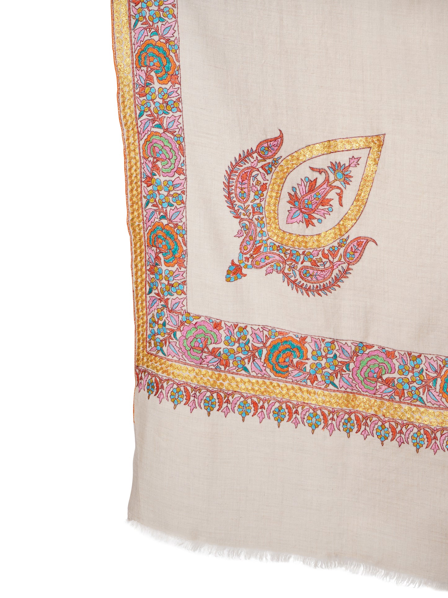 Stylish Pashmina Shawl – Indulgent Comfort - Off White