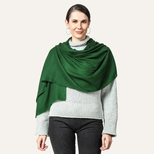 Green Cashmere Scarf