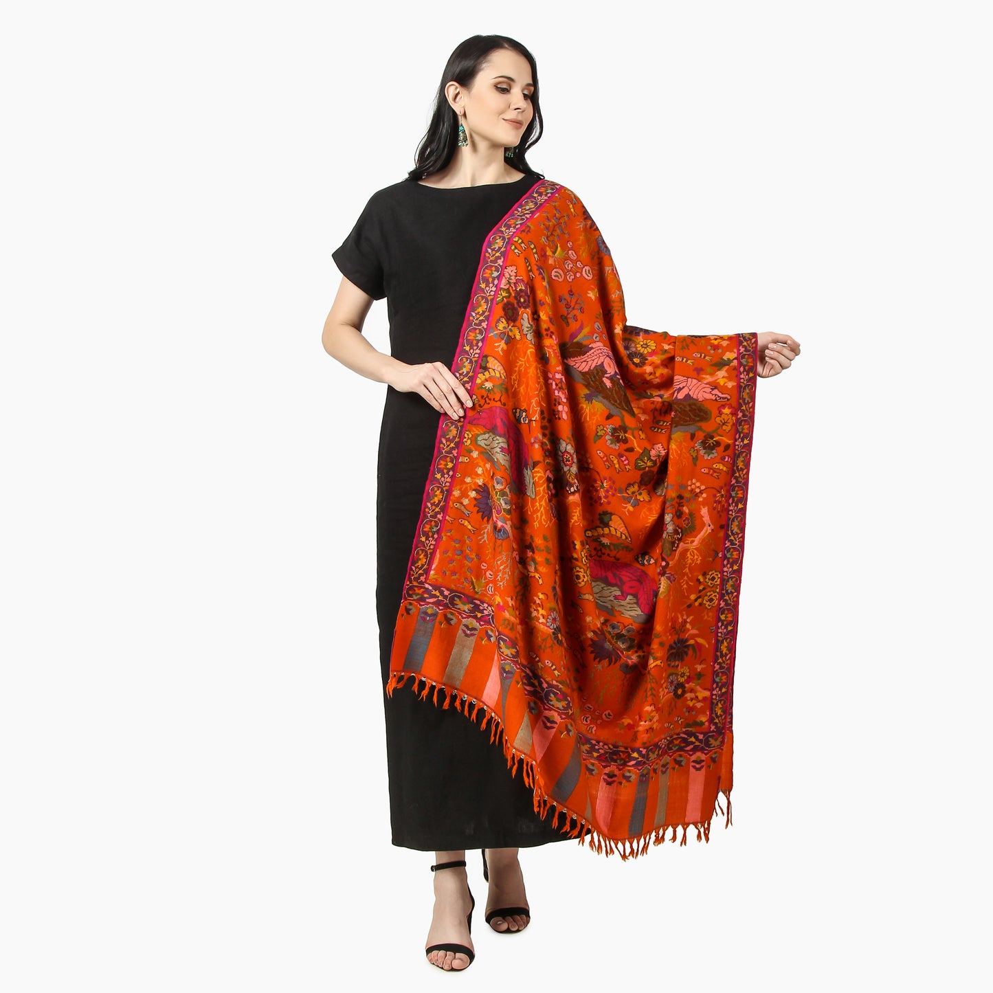 Pashmina Kani Shawl (Marine Design)