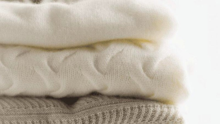 3 Cashmere sweaters on top of each other
