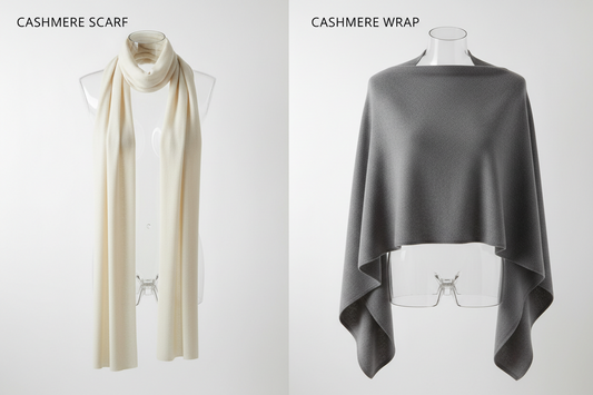 What Is the Difference Between a Cashmere Scarf and a Cashmere Wrap?