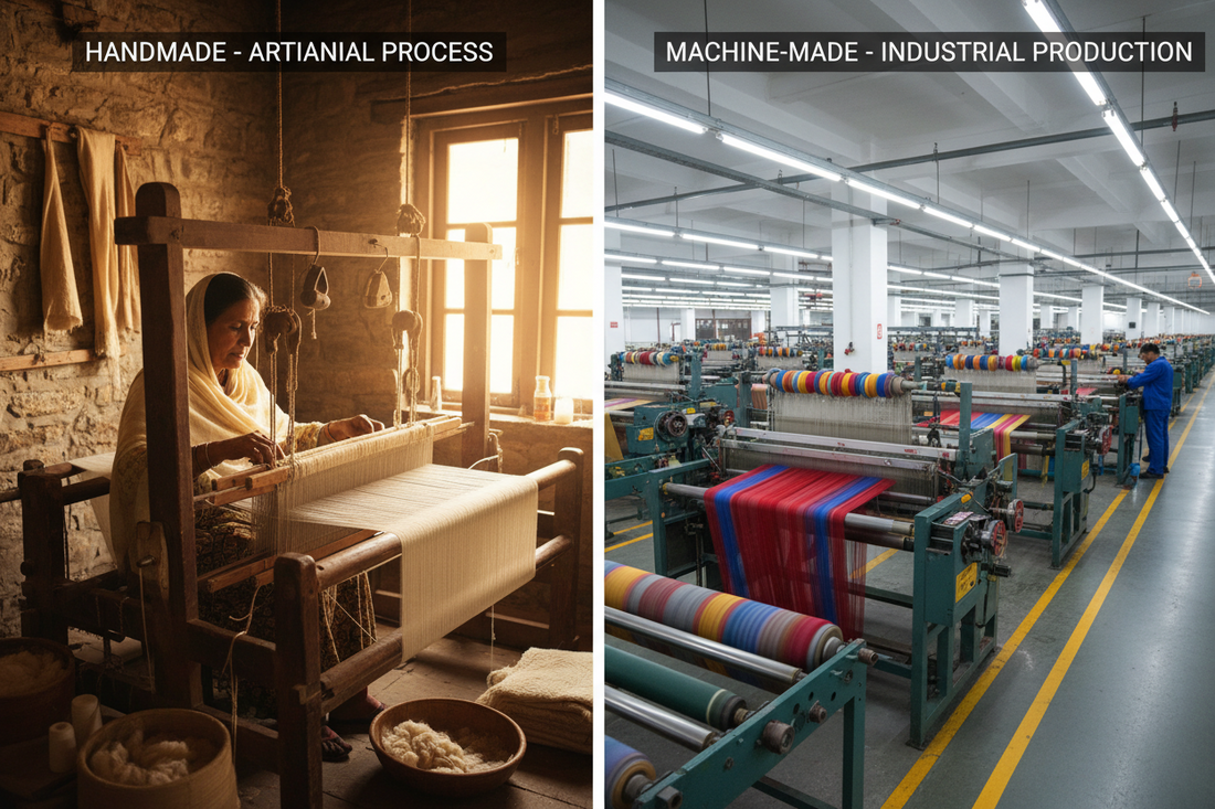 Handmade Pashmina vs. Machine-made Pashmina: Unraveling the Differences