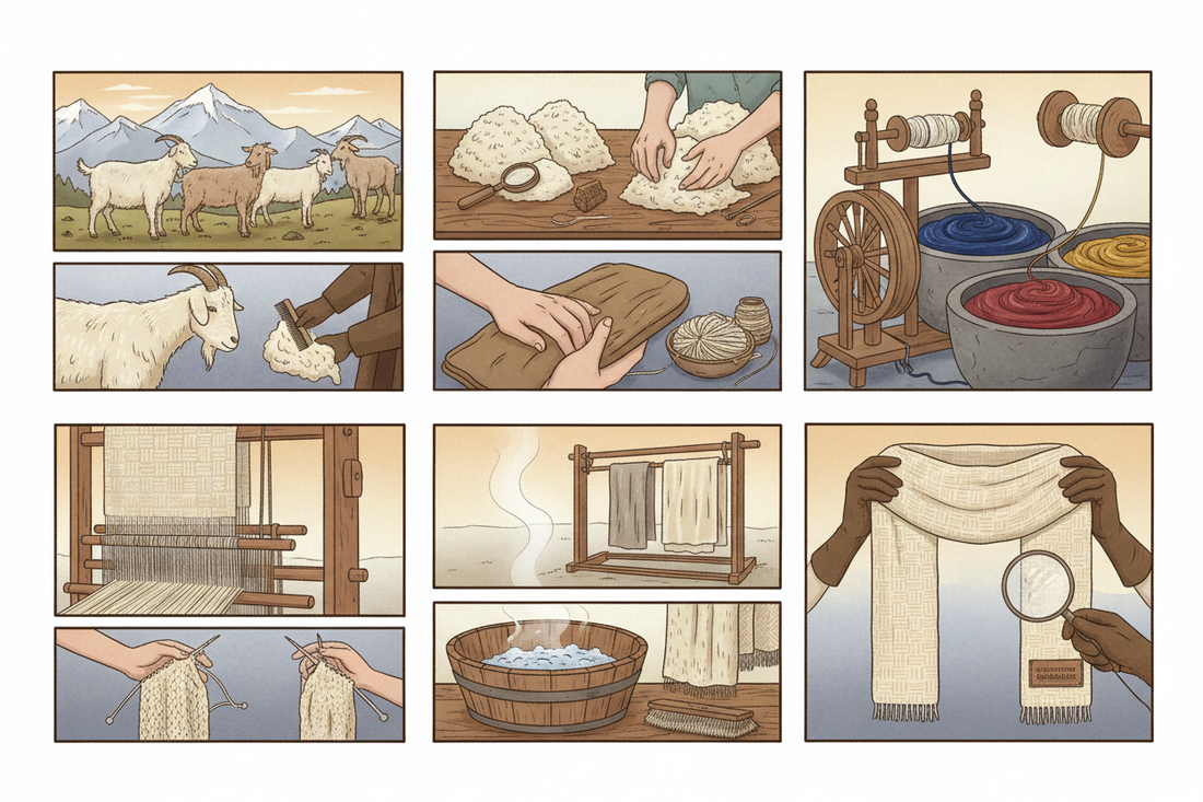 How Is a Cashmere Scarf Made?