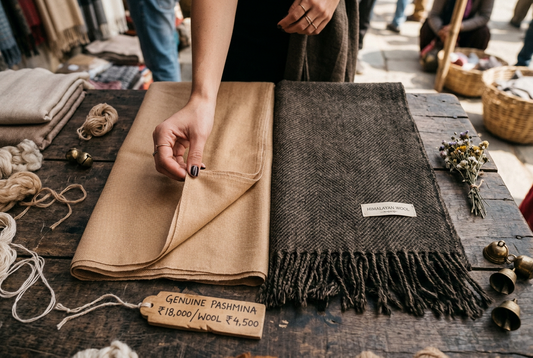 How to Tell Real Pashmina from Shahtoosh at a Market Stall