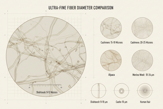 Shahtoosh Fiber Diameter: What 9–12 Microns Actually Means