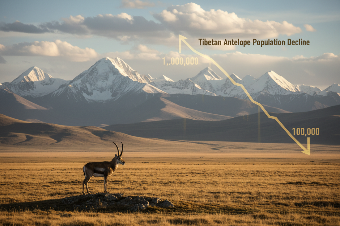 Tibetan Antelope Population: From One Million to 100,000 — The Data Story