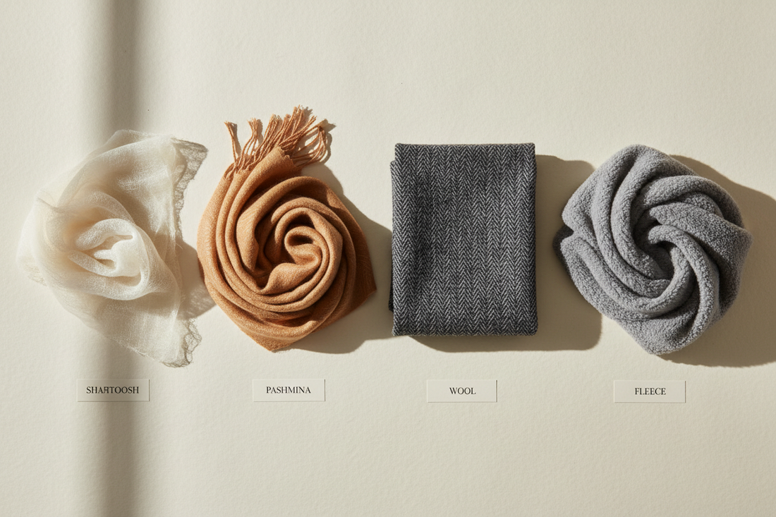 Warmth-to-Weight Ratio: Comparing Shahtoosh, Pashmina, Wool, and Synthetics