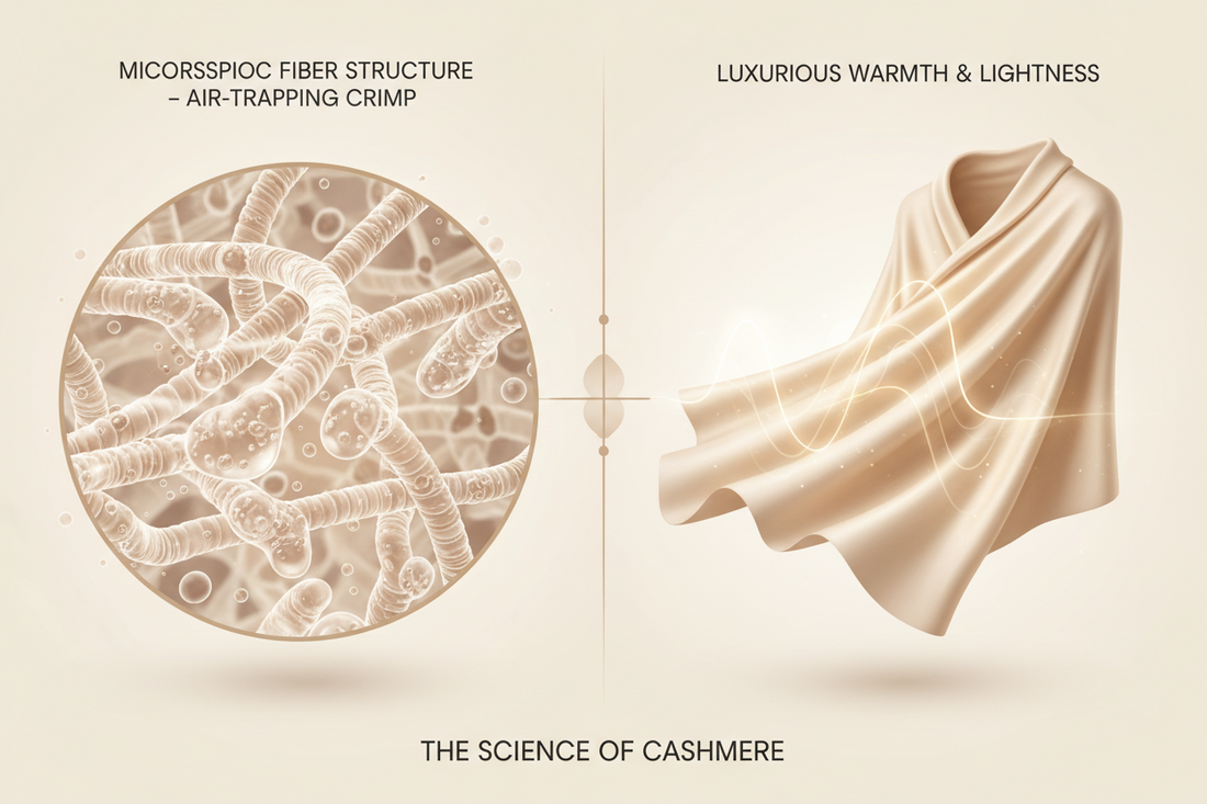Why Real Cashmere Feels Warmer but Lighter