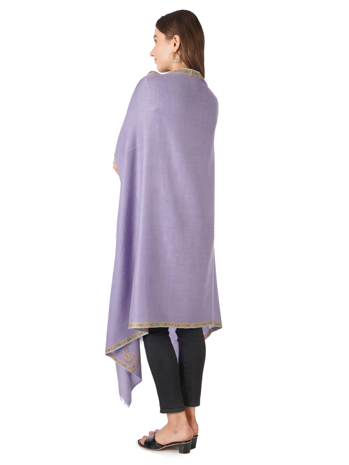 Luxury Pashmina Shawl: Exquisite Elegance for Discerning Tastes - Light Purple