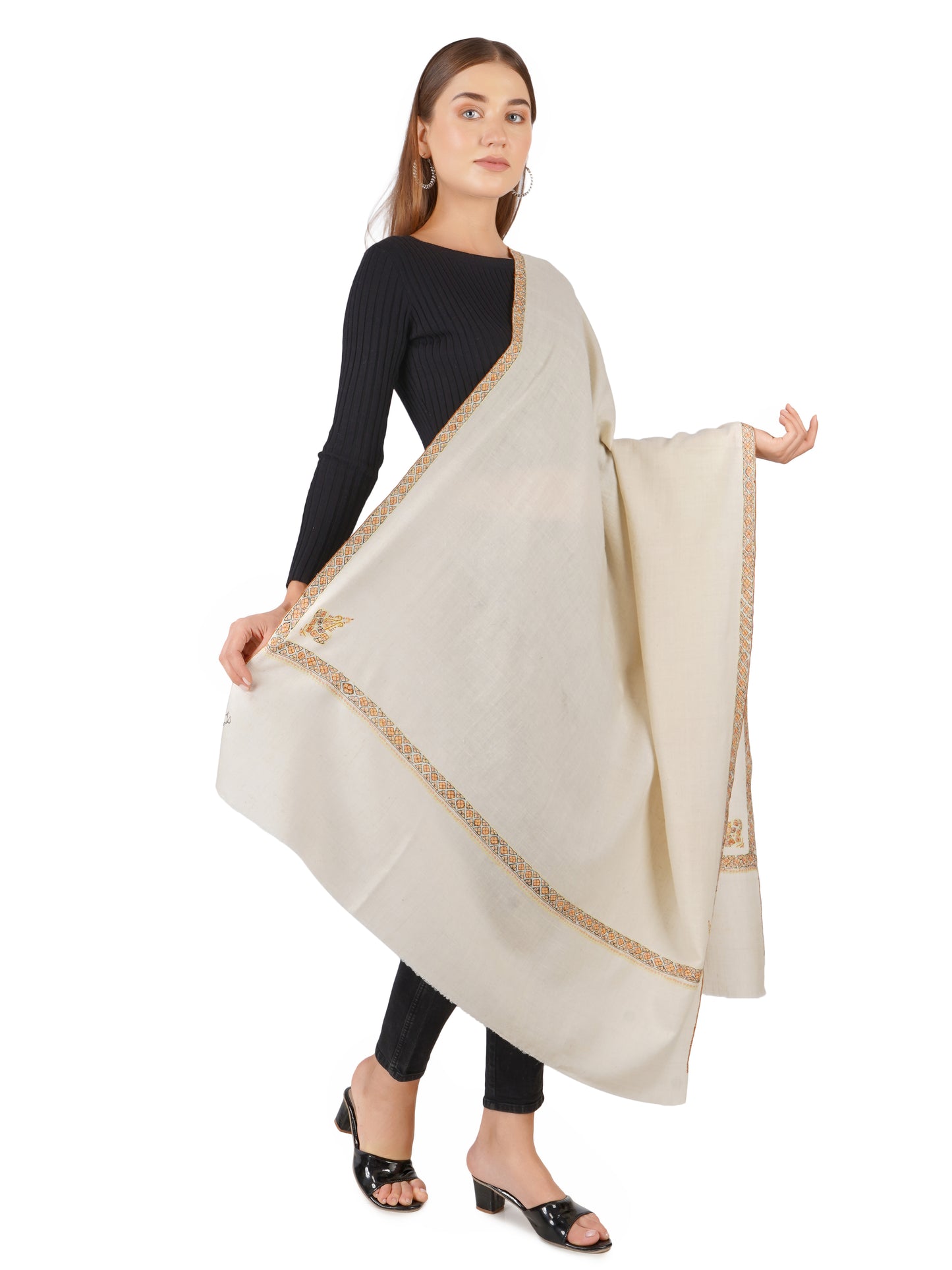Pashmina Shawl: Elegant Grace for Timeless Style - Off White