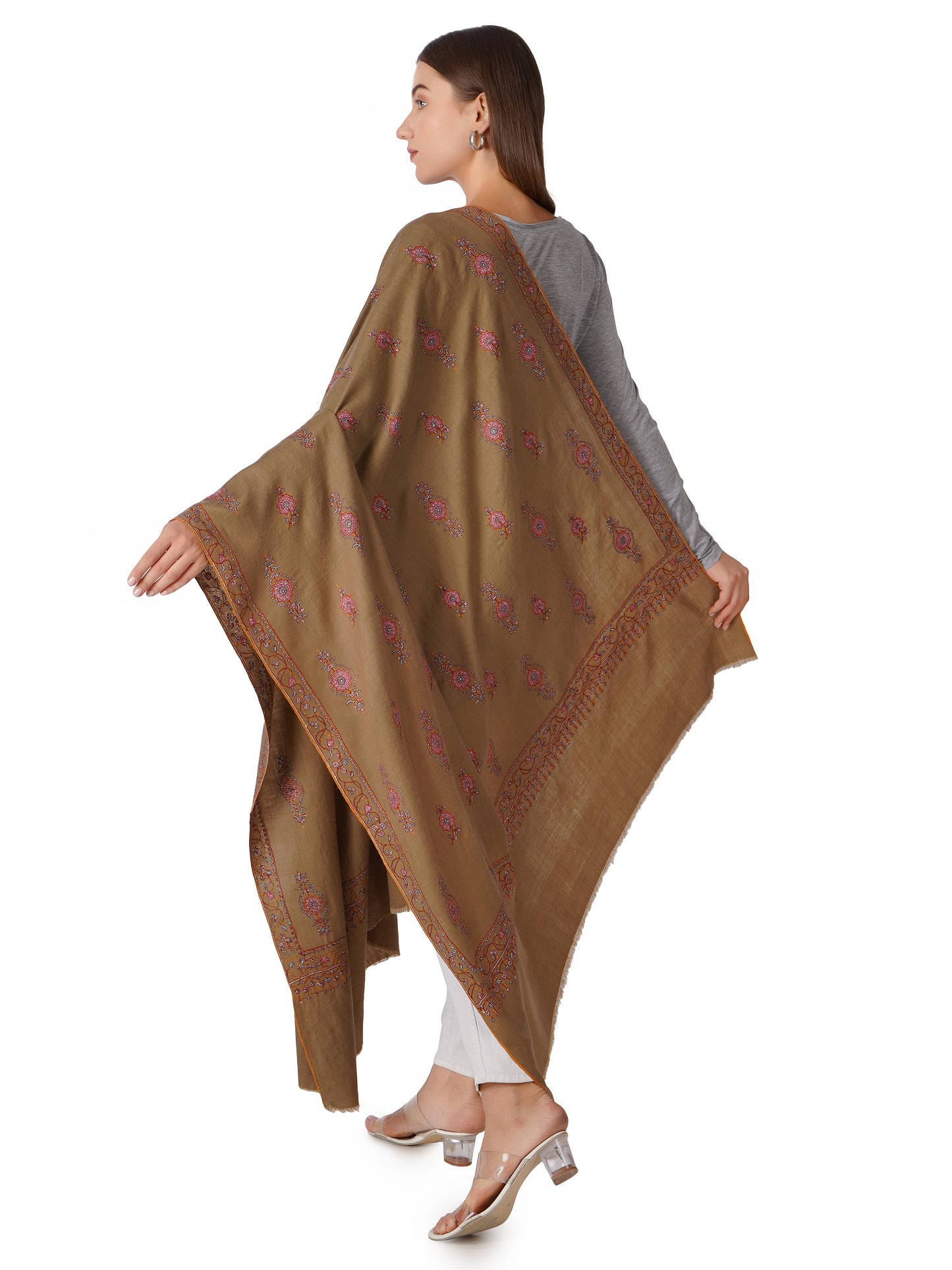Stylish Pashmina Shawl – Perfect for All Seasons - Brown