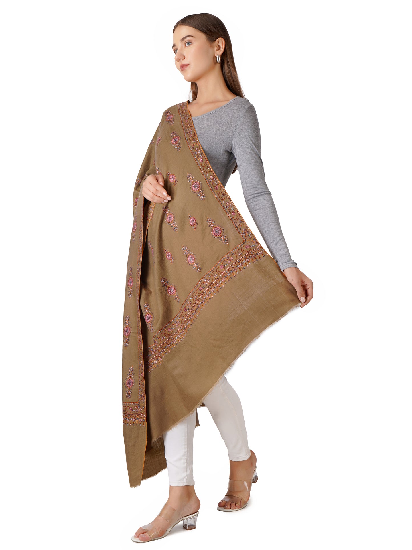 Stylish Pashmina Shawl – Perfect for All Seasons - Brown