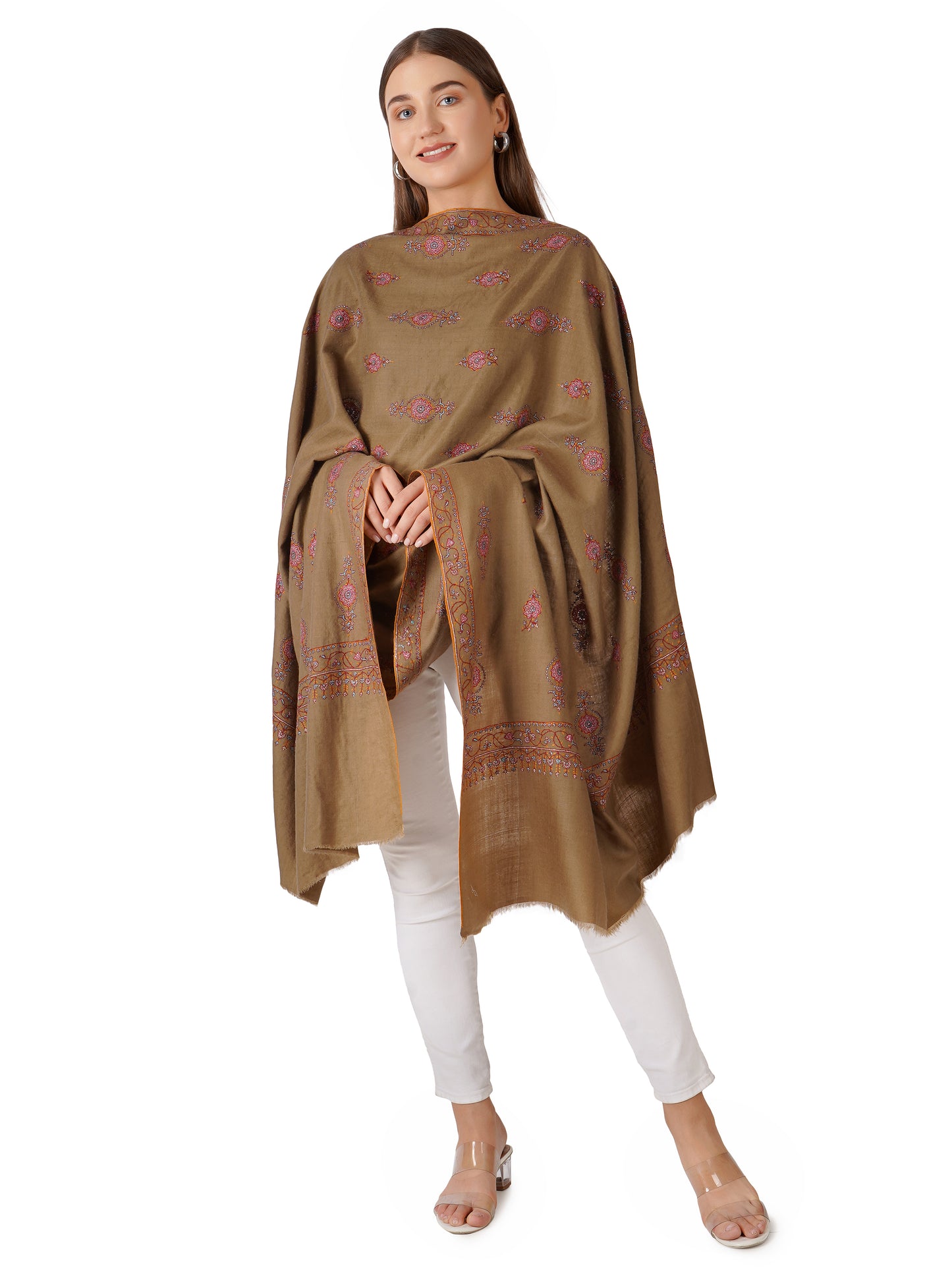 Stylish Pashmina Shawl – Perfect for All Seasons - Brown