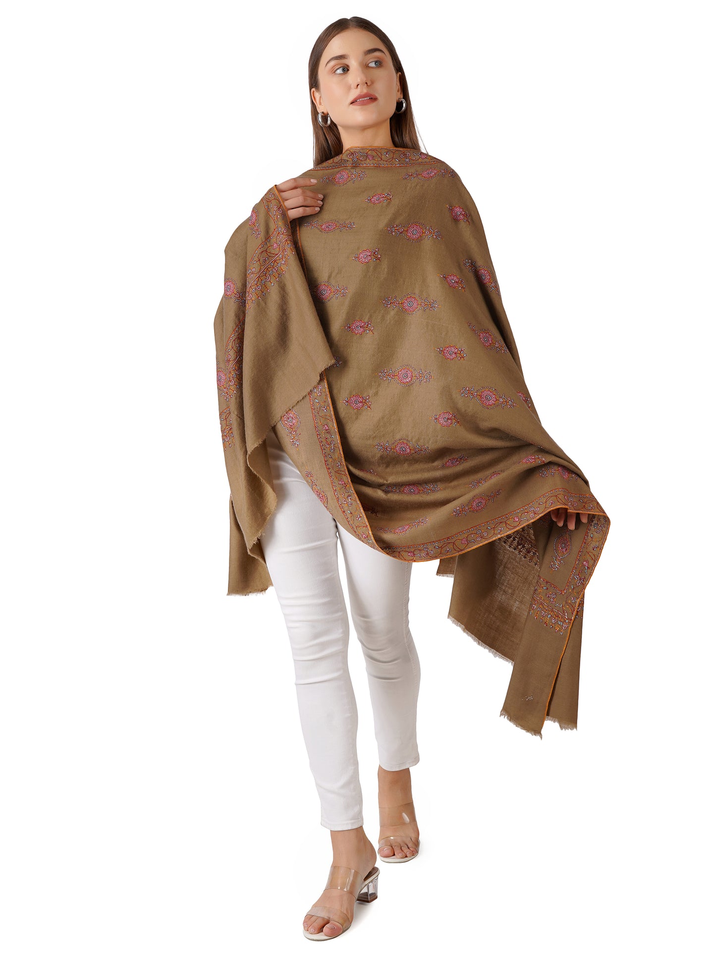 Stylish Pashmina Shawl – Perfect for All Seasons - Brown