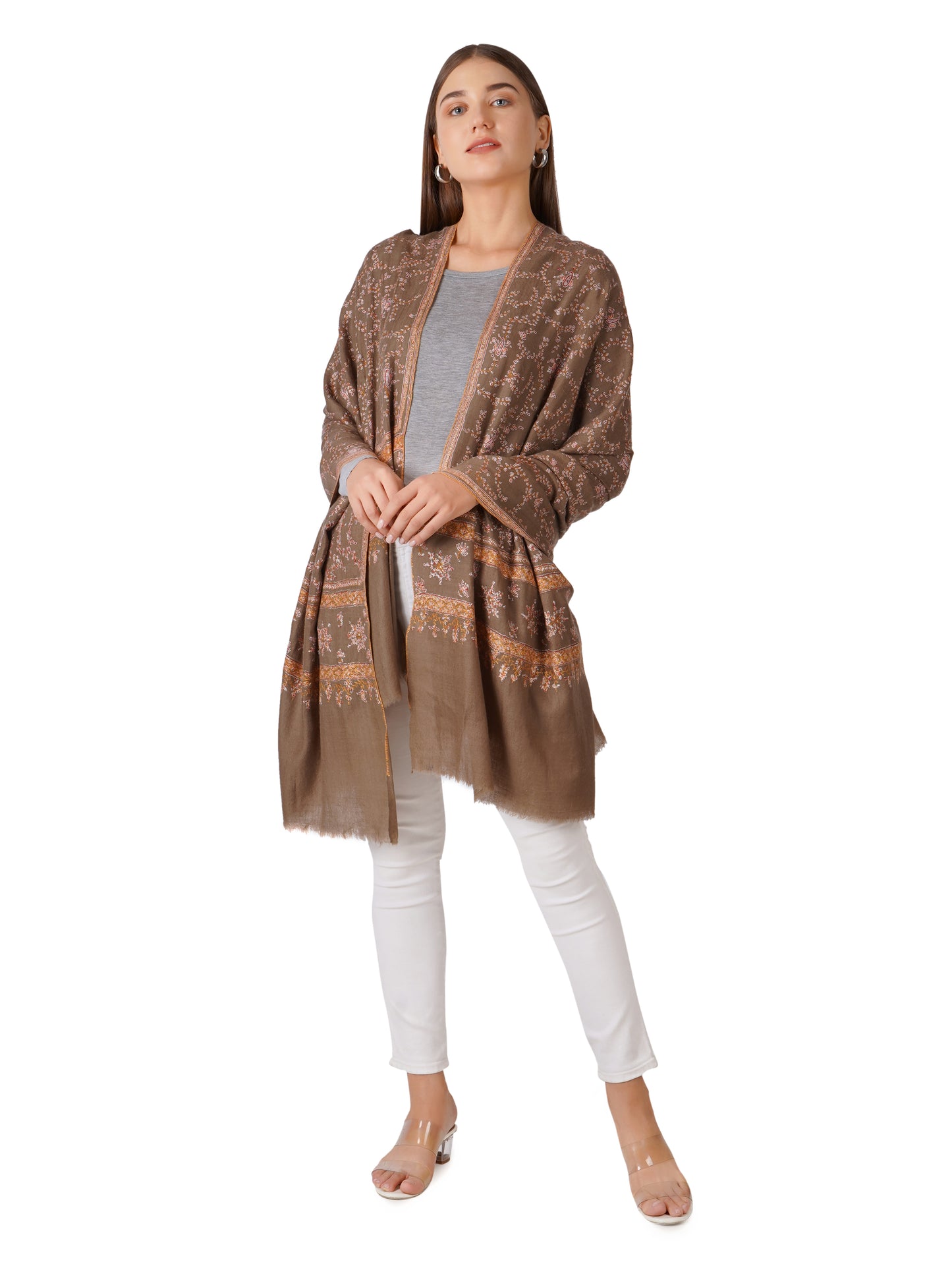 Pashmina Shawl for Women – Sophisticated and Stylish - Brown
