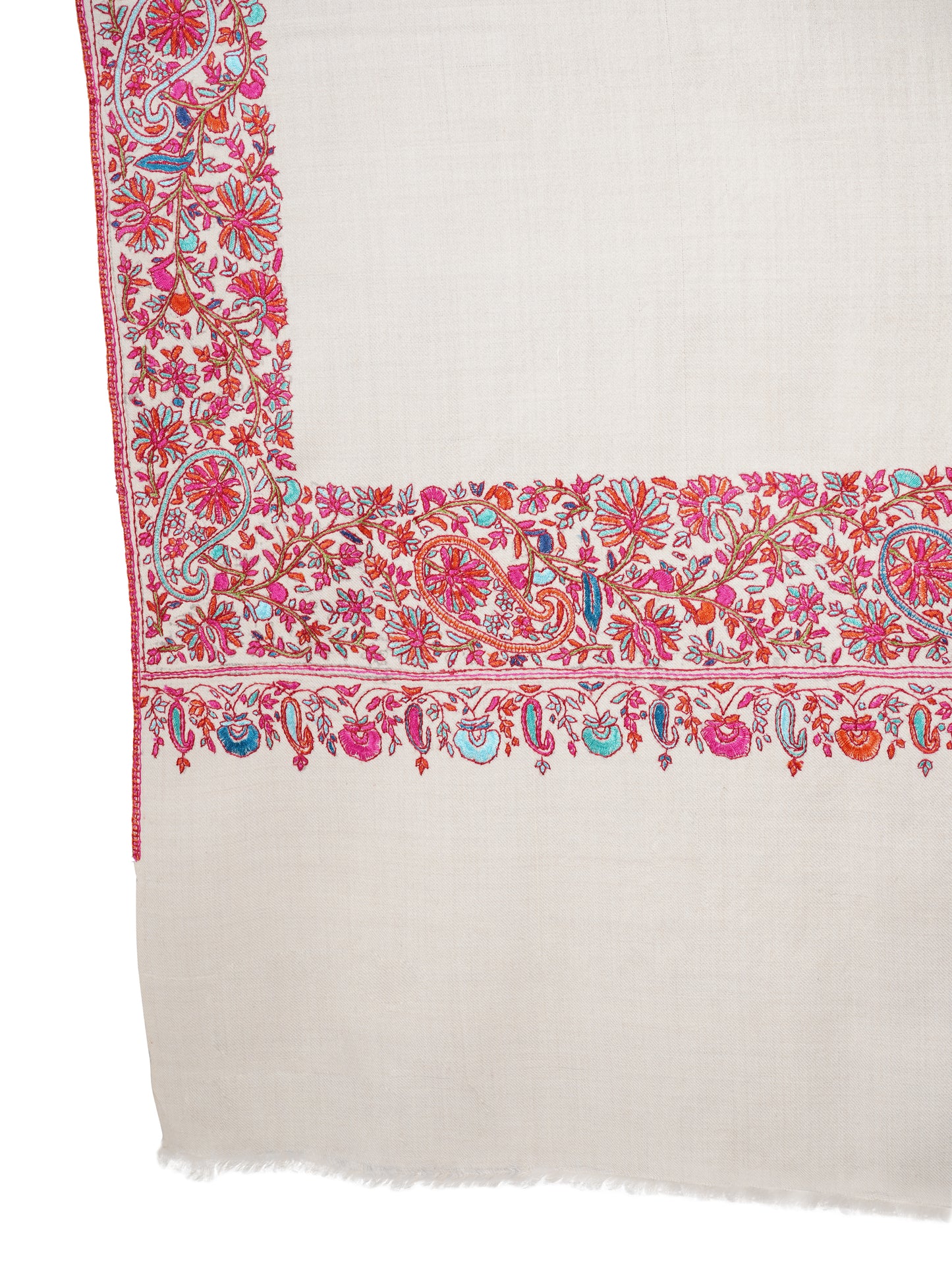 White Pashmina Shawl – Timeless Elegance and Warmth - Off White