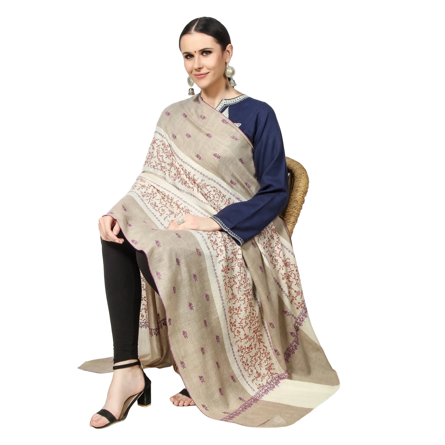 Stylish Pashmina Shawl – Perfect for All Seasons - Brown