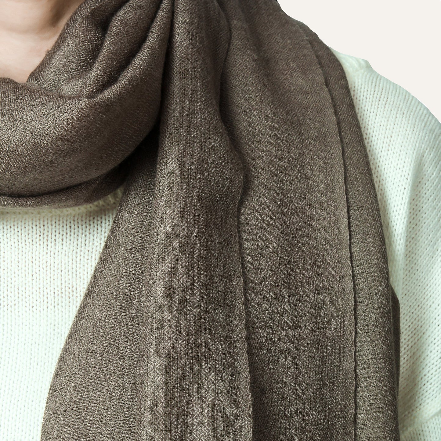 Closeup photo of merlin cashmere scarf