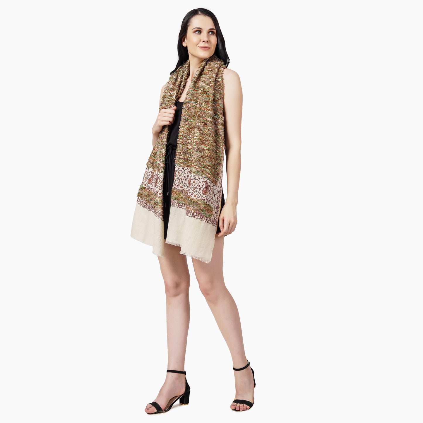 Cashmere Pashmina Towel Embroidered Scarf