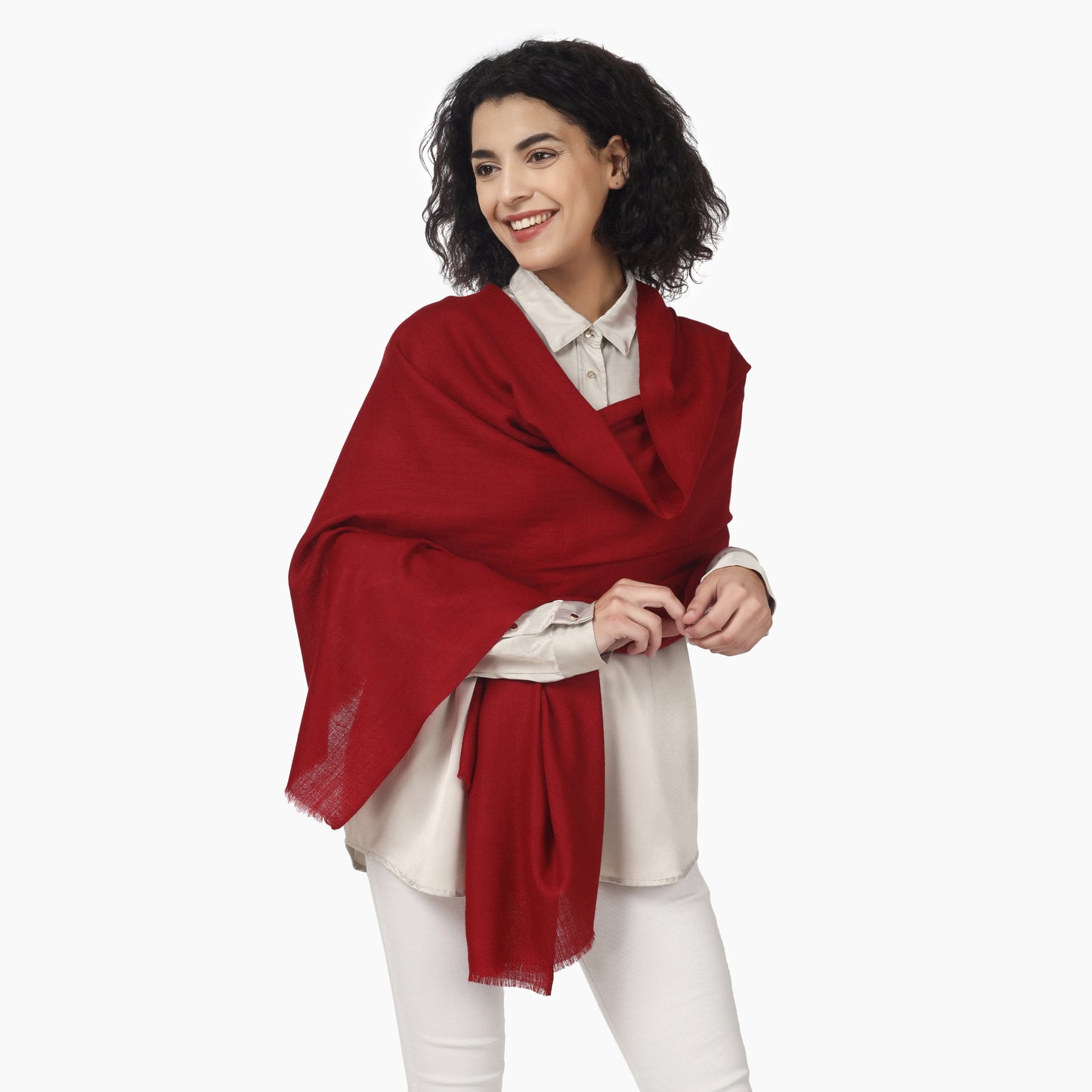 Merino Wool Scarf (Maroon)