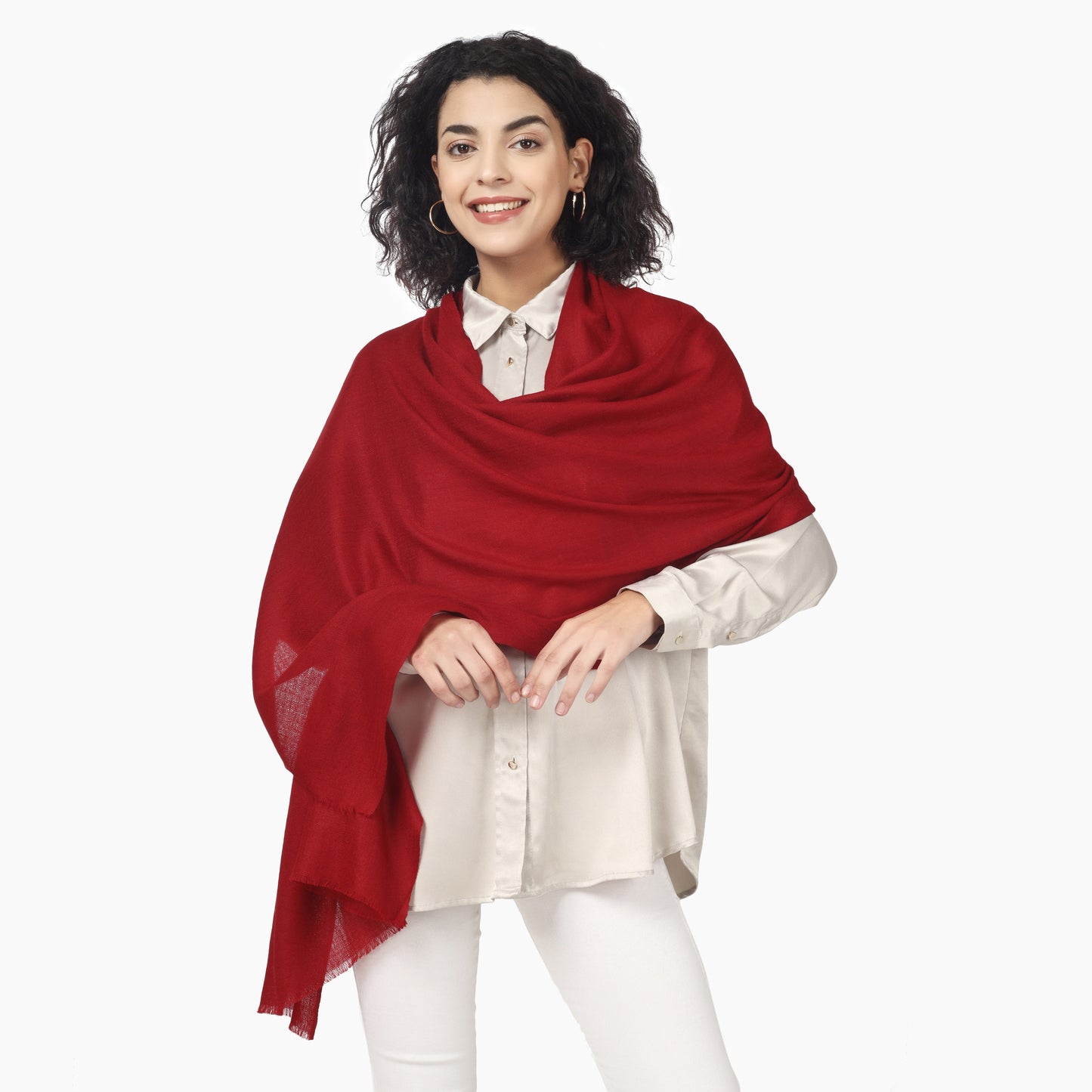 Merino Wool Scarf (Maroon)