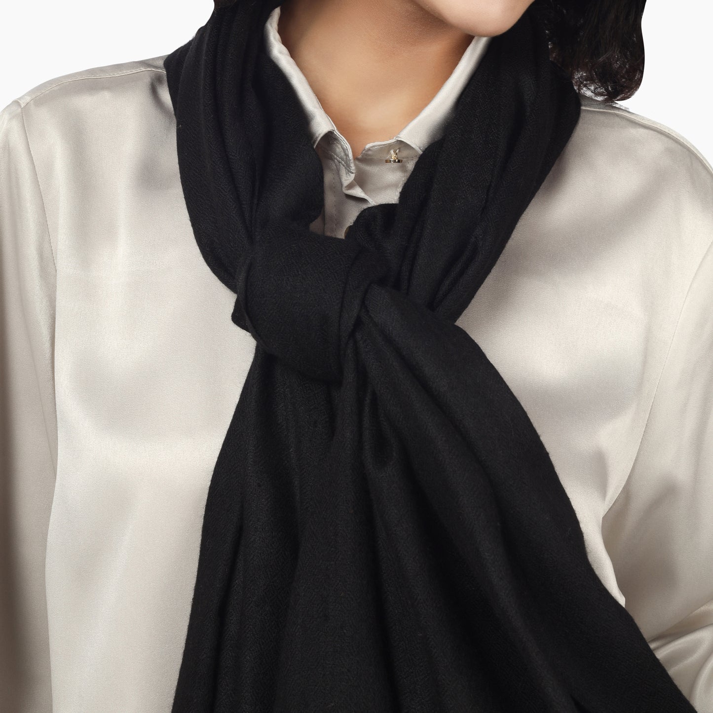 Merino Wool Scarf (Black)