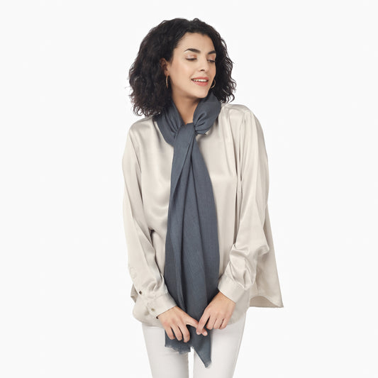 Merino Wool Scarf (Grey)