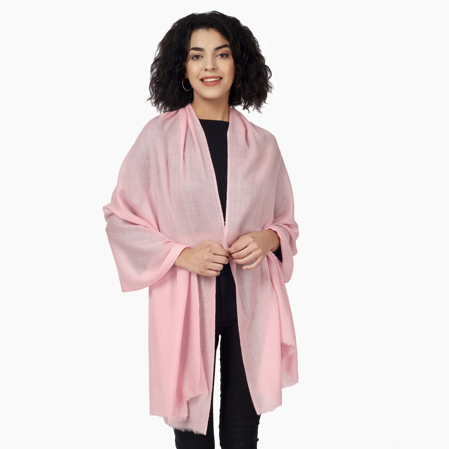 Merino Wool Scarf (Pink)