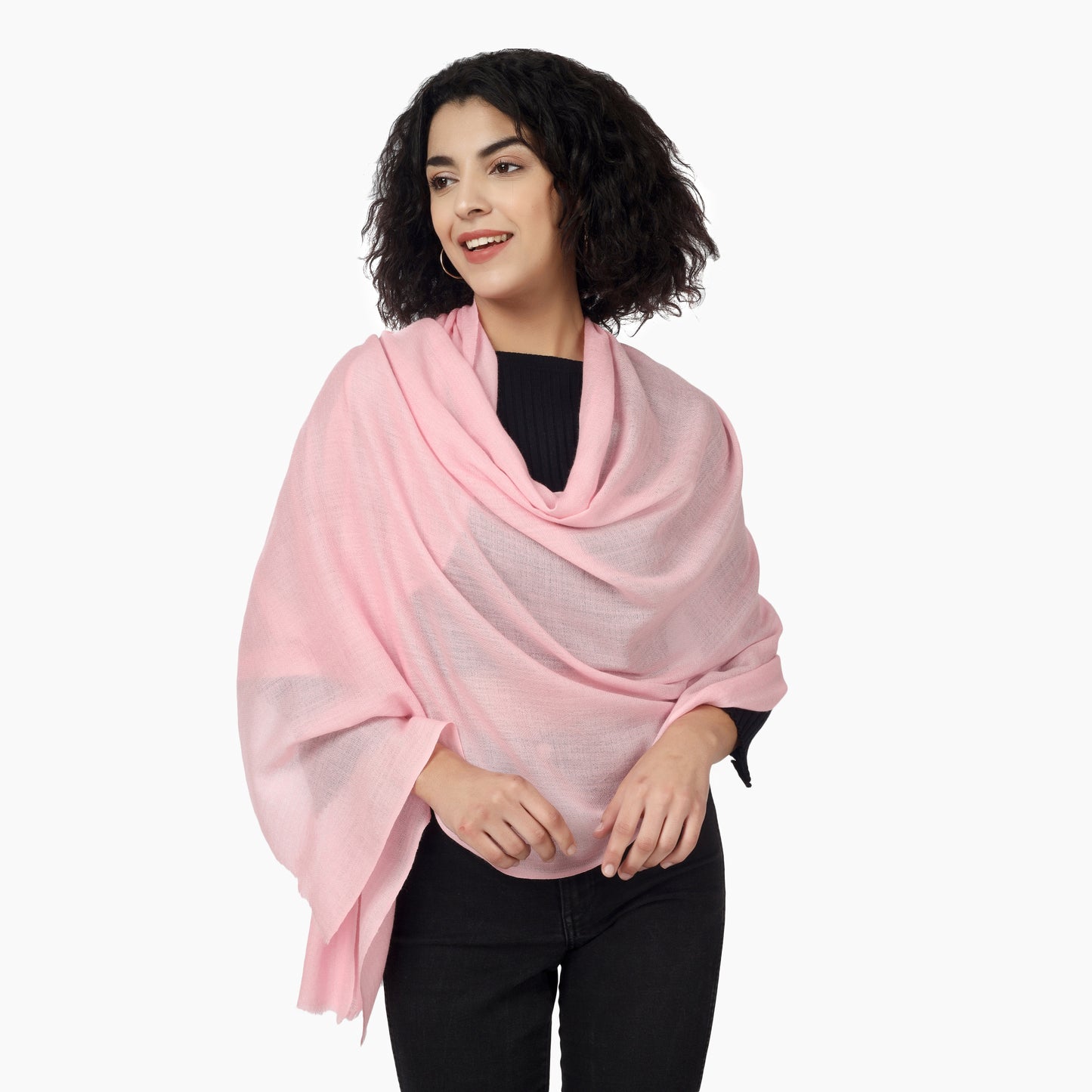 Merino Wool Scarf (Pink)