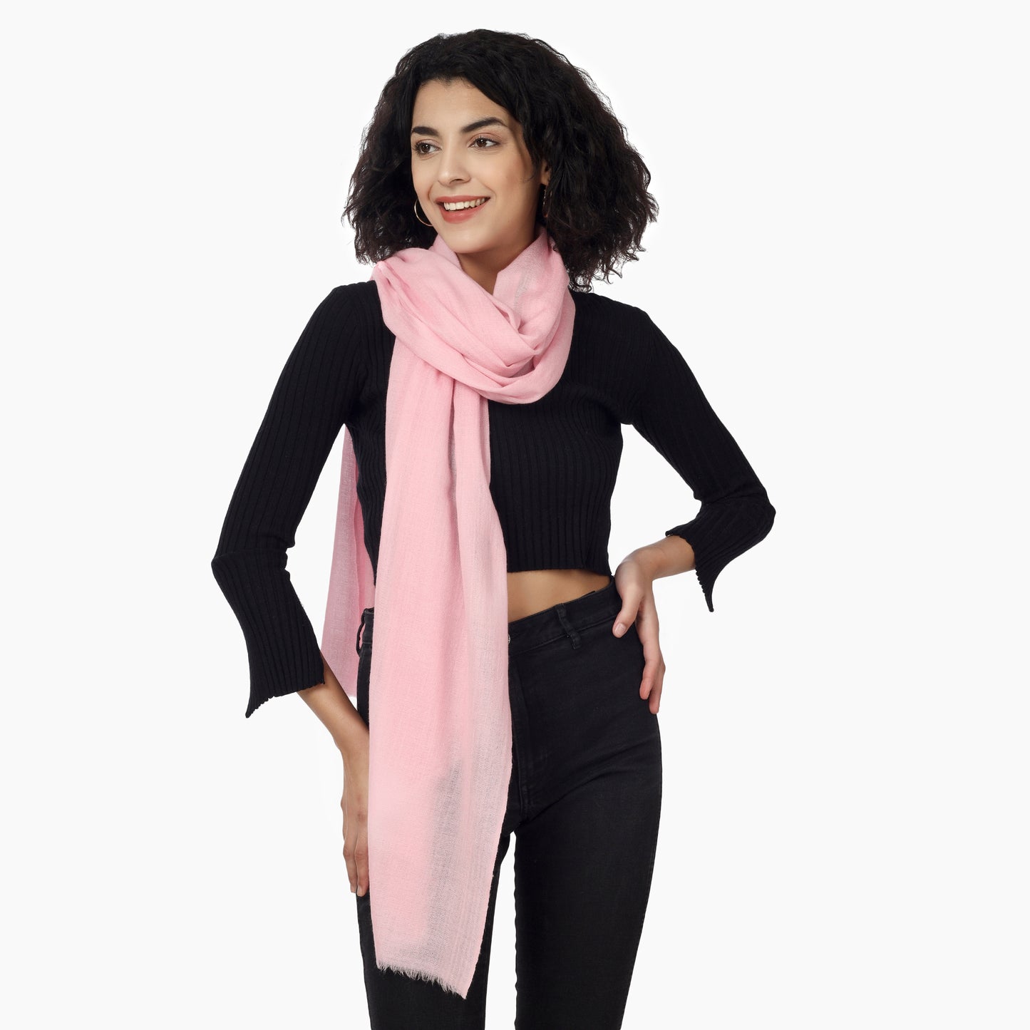 Merino Wool Scarf (Pink)