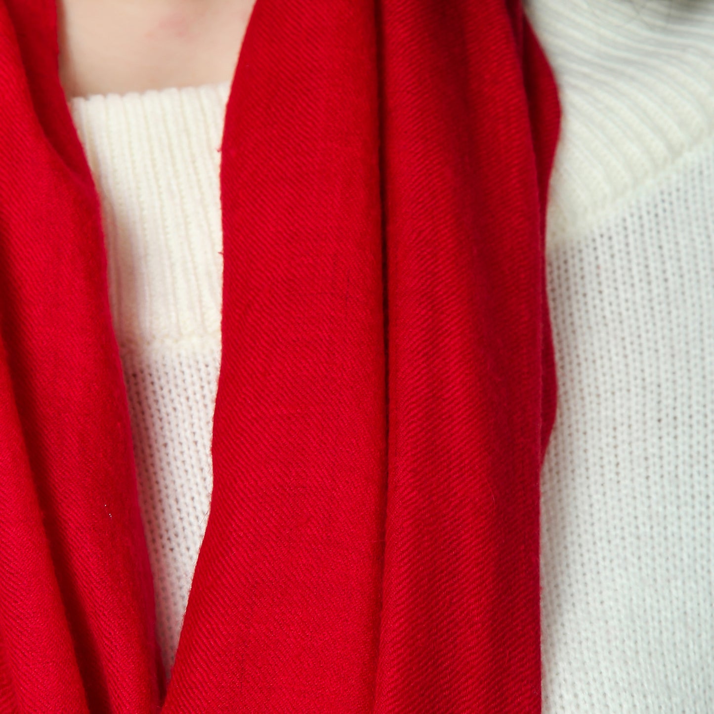 Cashmere Scarf Handwoven (Caramine)